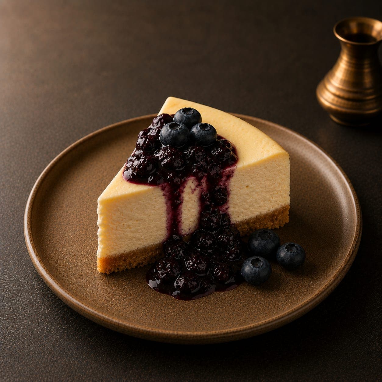 Blueberry Cheesecake Slice
