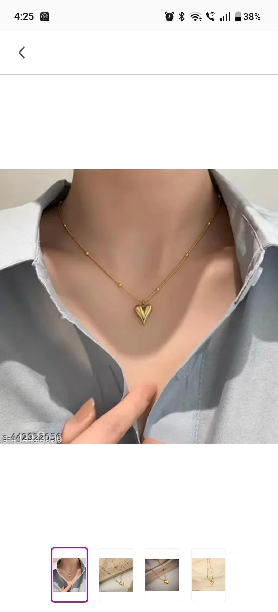 Minimal Heart Pendant Necklace